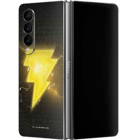 DC Comics Black Adam Lightning Bolt Galaxy Z Fold4 5G Skin